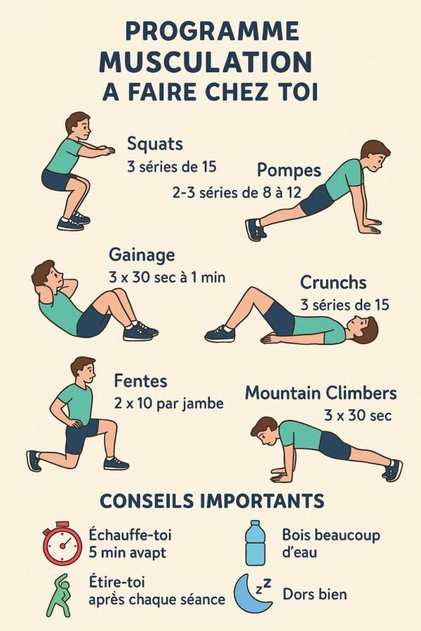 Entraînement gym douce gratuit