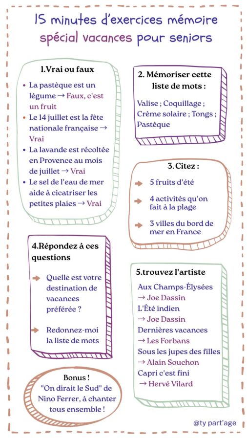 Exercices mémoire efficaces