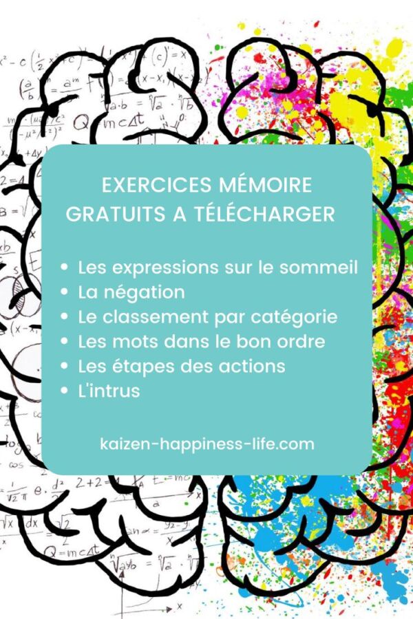 Exercices mémoire efficaces