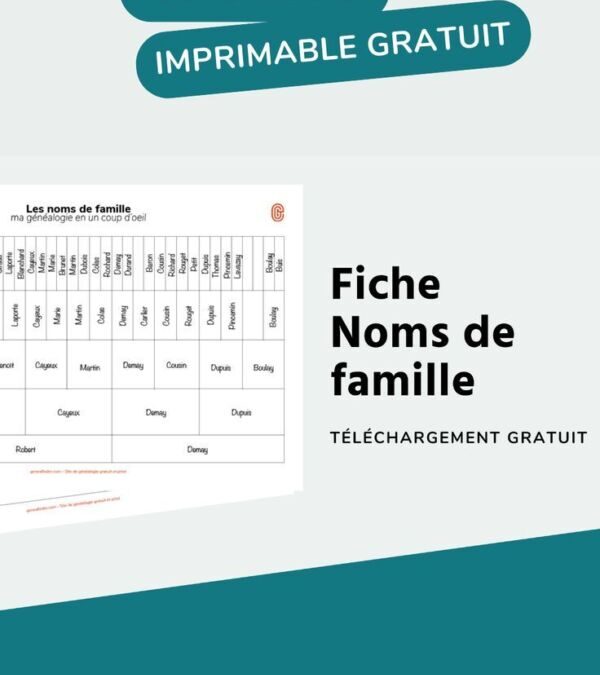 Genealogie gratuite nom de famille : par où commencer