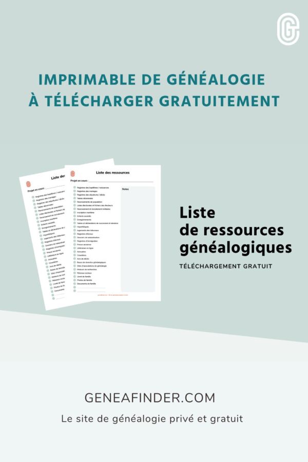 Recherche sur site de généalogie