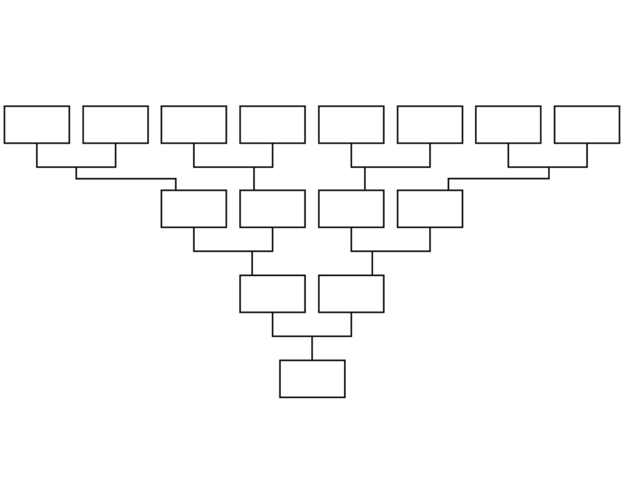 structure généalogique Word vierge