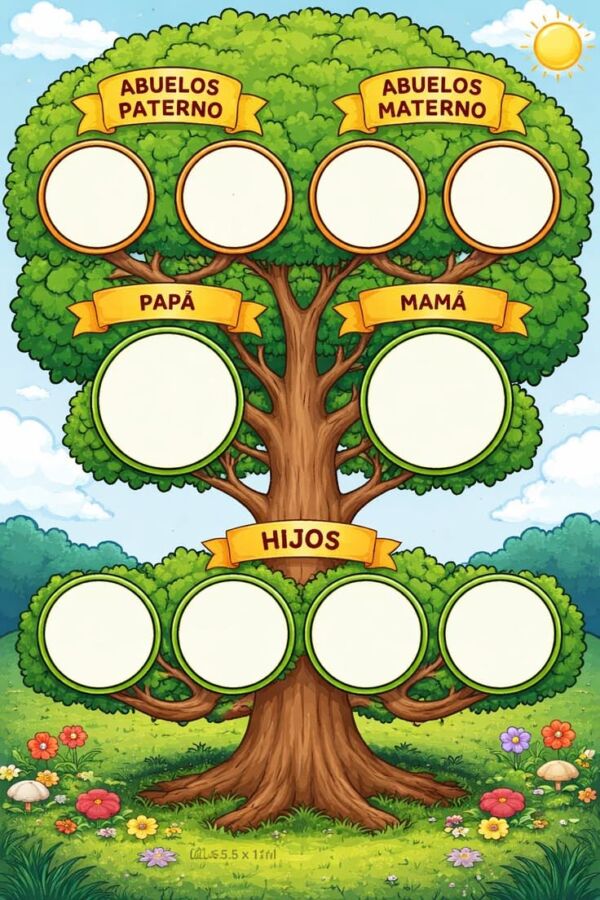 Arbre familial en espagnol