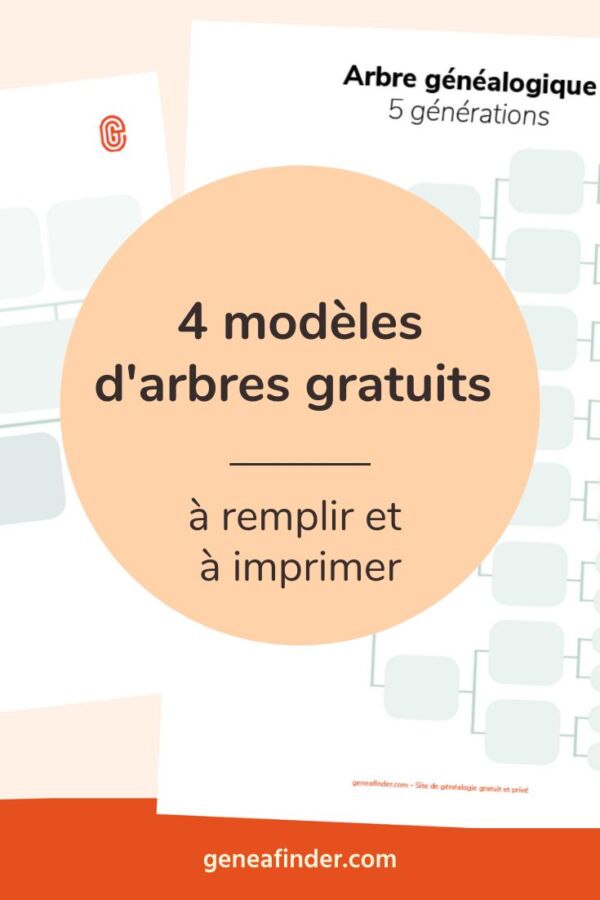 Modèle arbre généalogique vierge