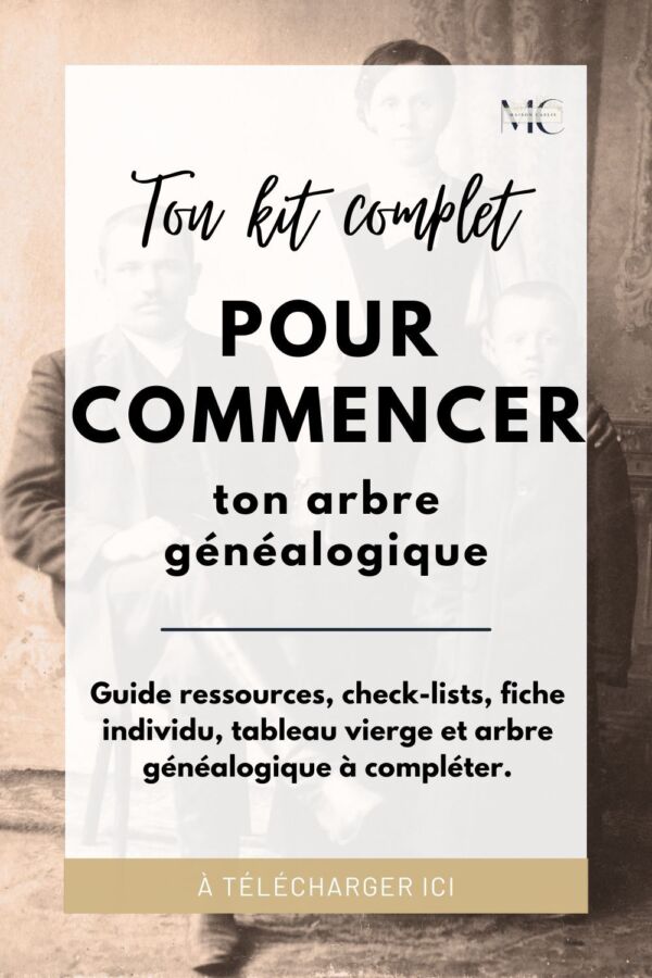Étapes pour arbre généalogique